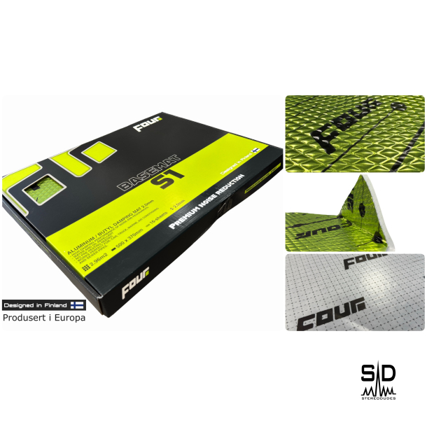 FOUR S1 BaseMat 2mm 50x37cm, 2,96m2