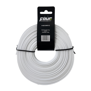 Nylonstr�mpe 12/25mm Hvit, 10 meter