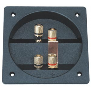 Hyttalerterminal med Bi-wiring