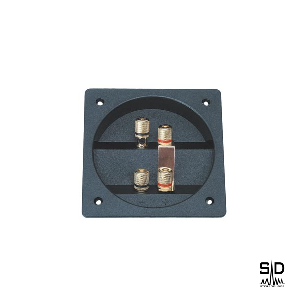 Hyttalerterminal med Bi-wiring