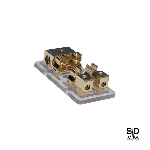 Fordelerblokk med 2x AGU Sikringer