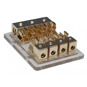 Fordelerblokk med 4x AGU Sikringer